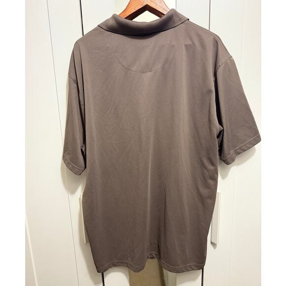 Grand Slam Golf Brown Performance Polo Shirt Men’s XXL 2XL Moisture Wicking - Picture 2 of 9